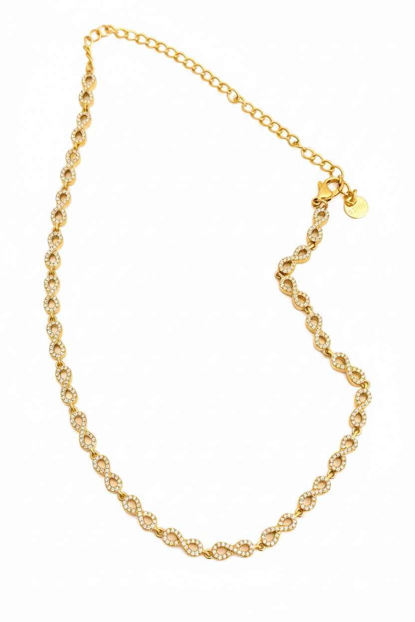 Collier doré infini