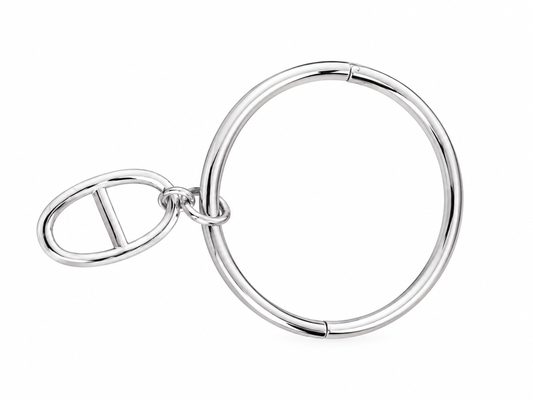 Jonc argenté maille marine