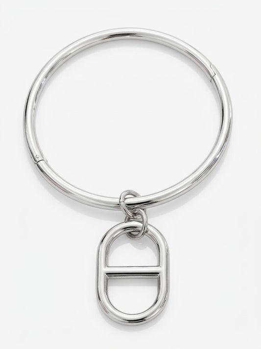Jonc argenté maille marine