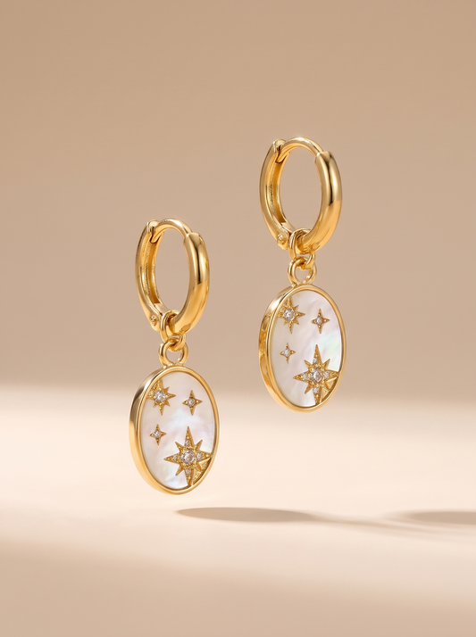 Boucles d'oreilles dorée