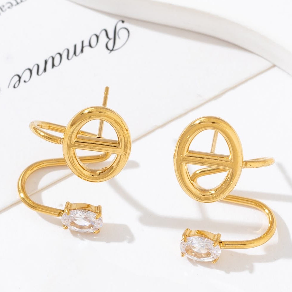 Boucles d'oreilles dorées