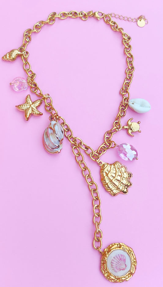 Collier y breloques mer