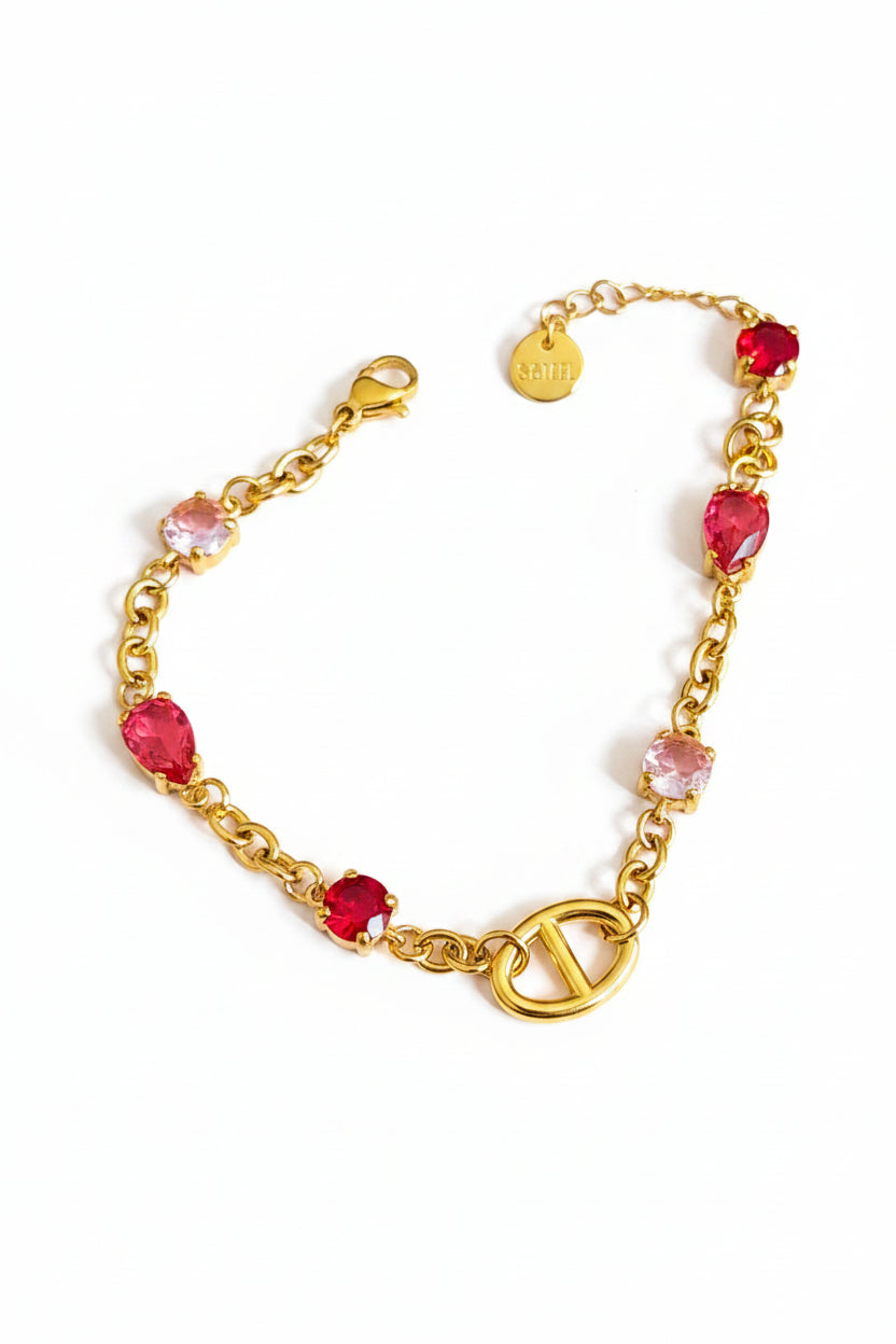 Bracelet doré maille marine