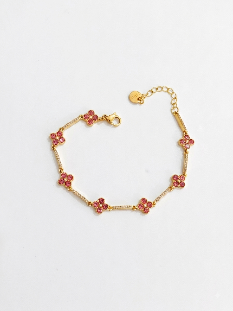 Bracelet doré rose