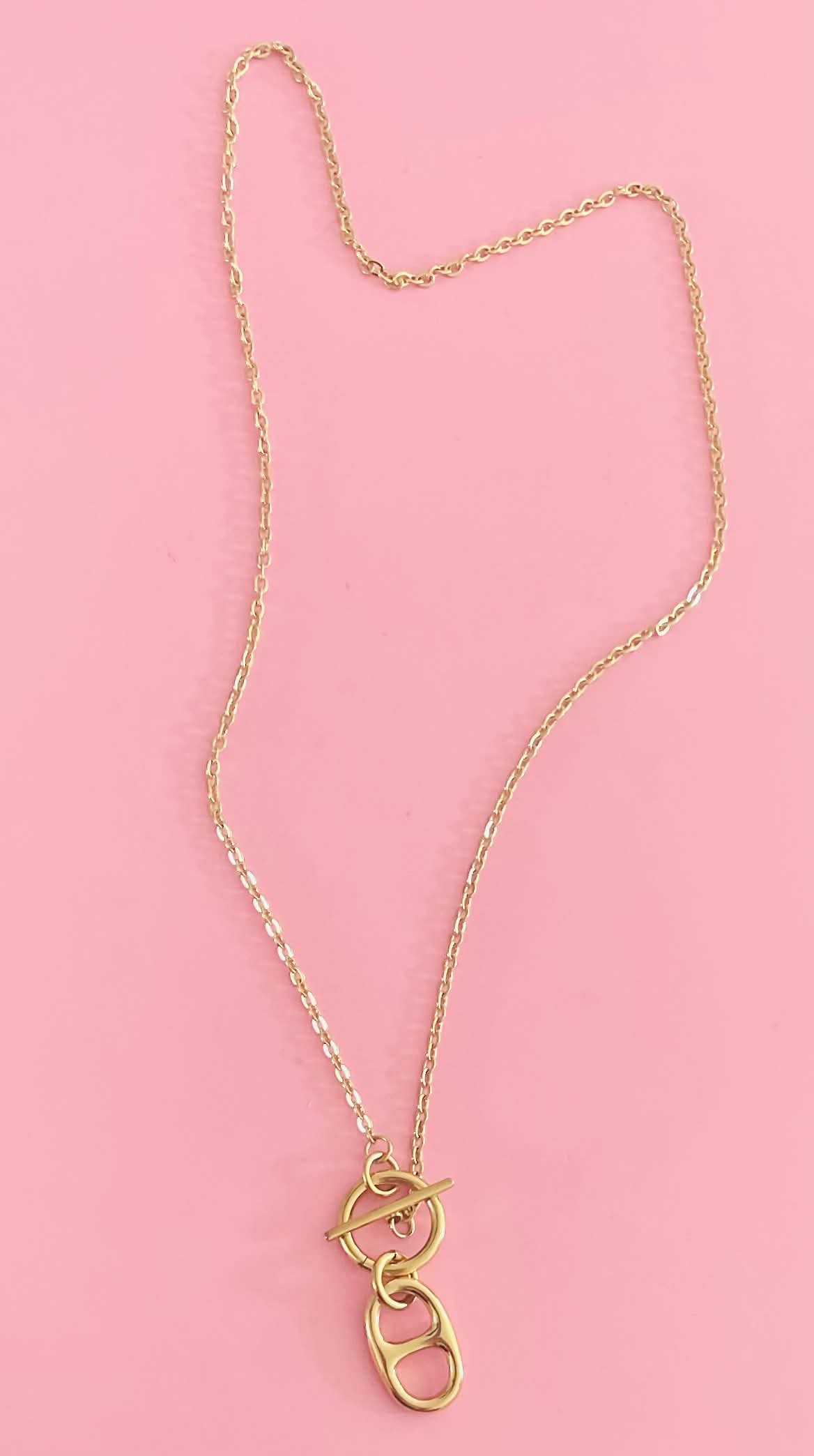 Collier doré maille marine ⭐