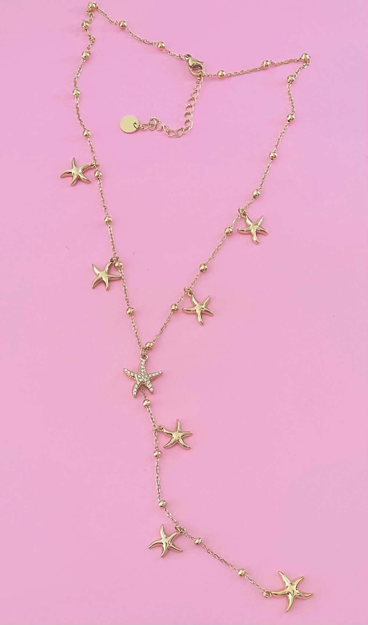 Collier doré étoiles de mer✨🌺