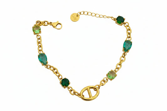 Bracelet doré maille marine