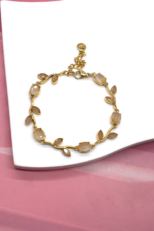 Bracelet doré beige