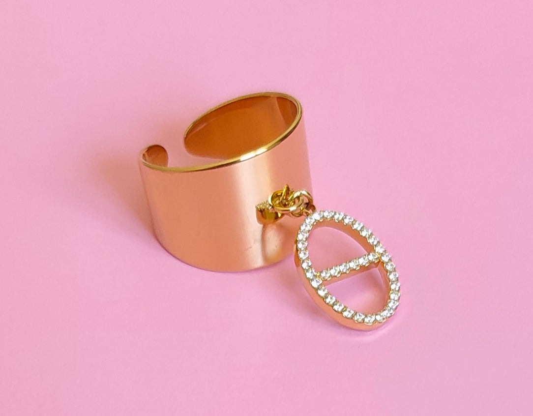 Bague maille marine