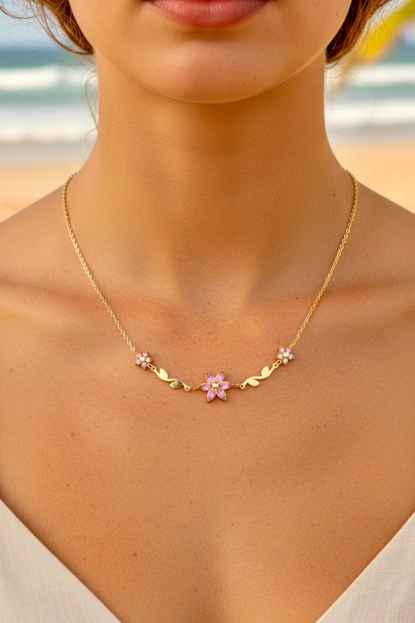 Jonc doré fleurs🌺
