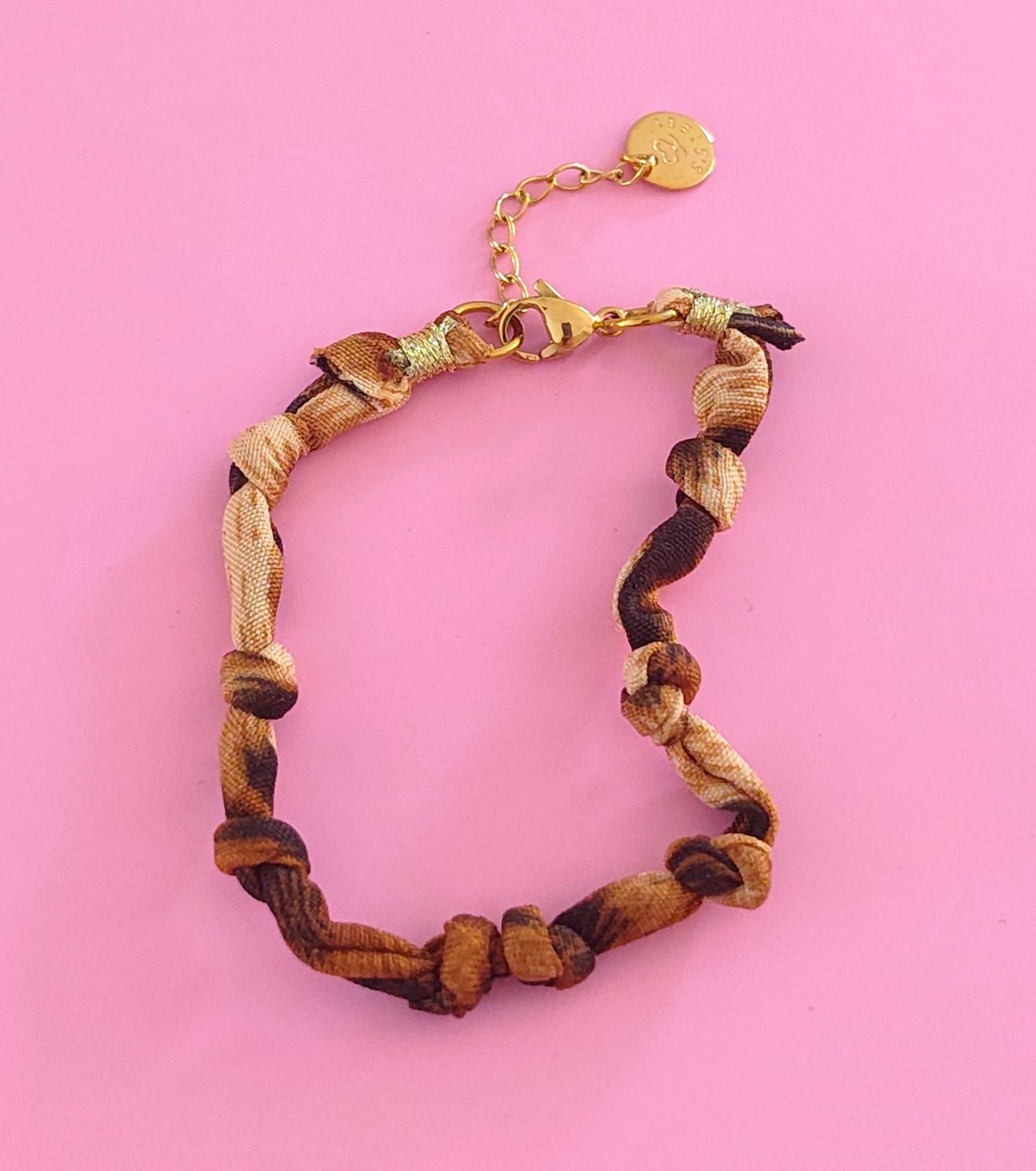 Bracelet doré léopard