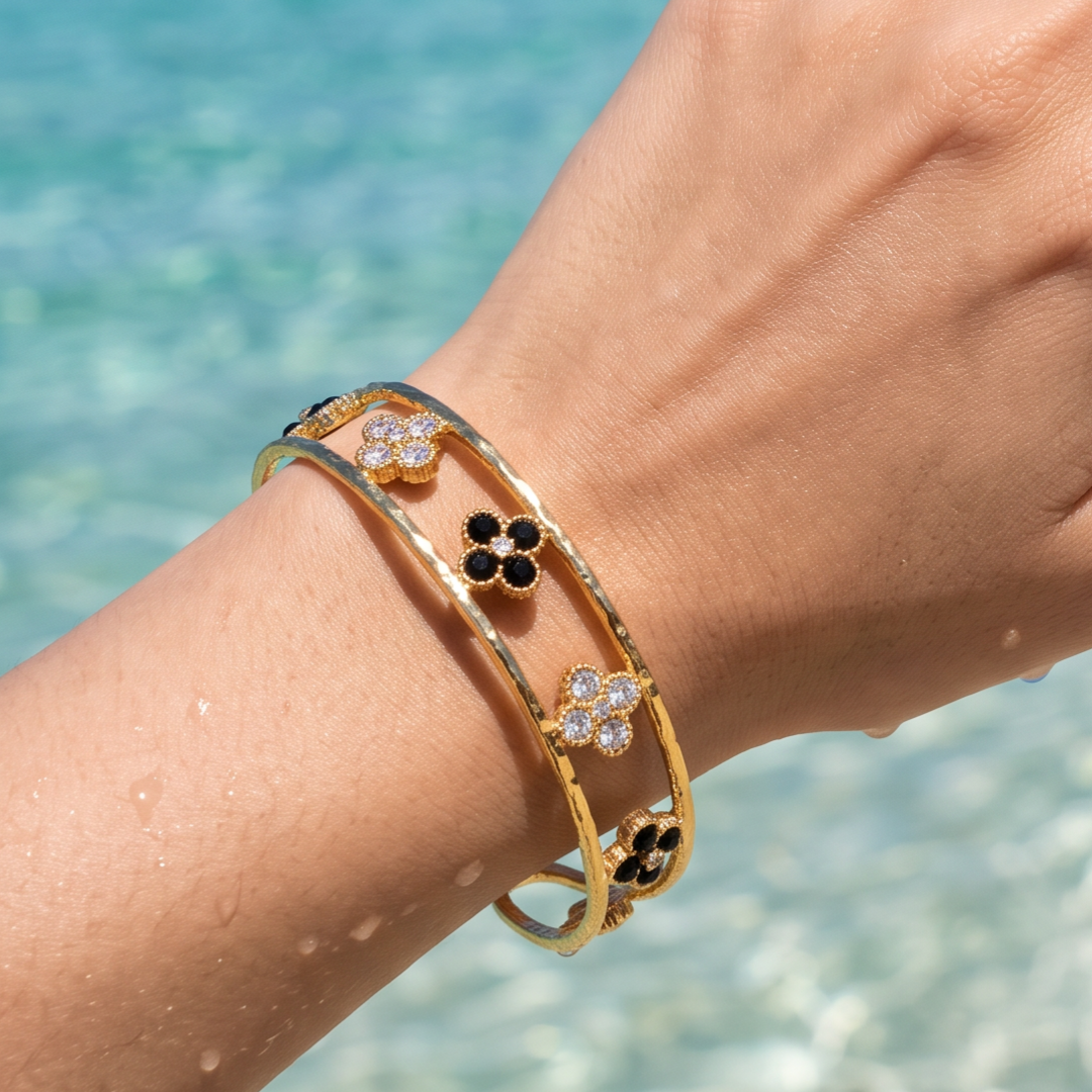 Bracelet Jonc fleurs🩷✨🌸
