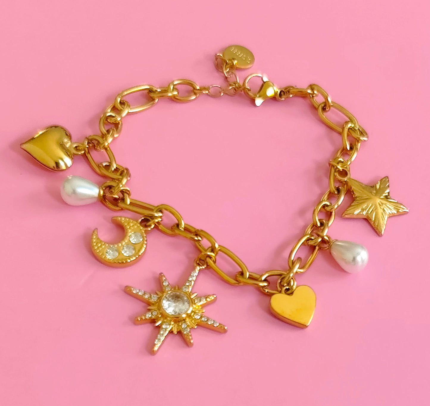 Bracelet doré étoiles