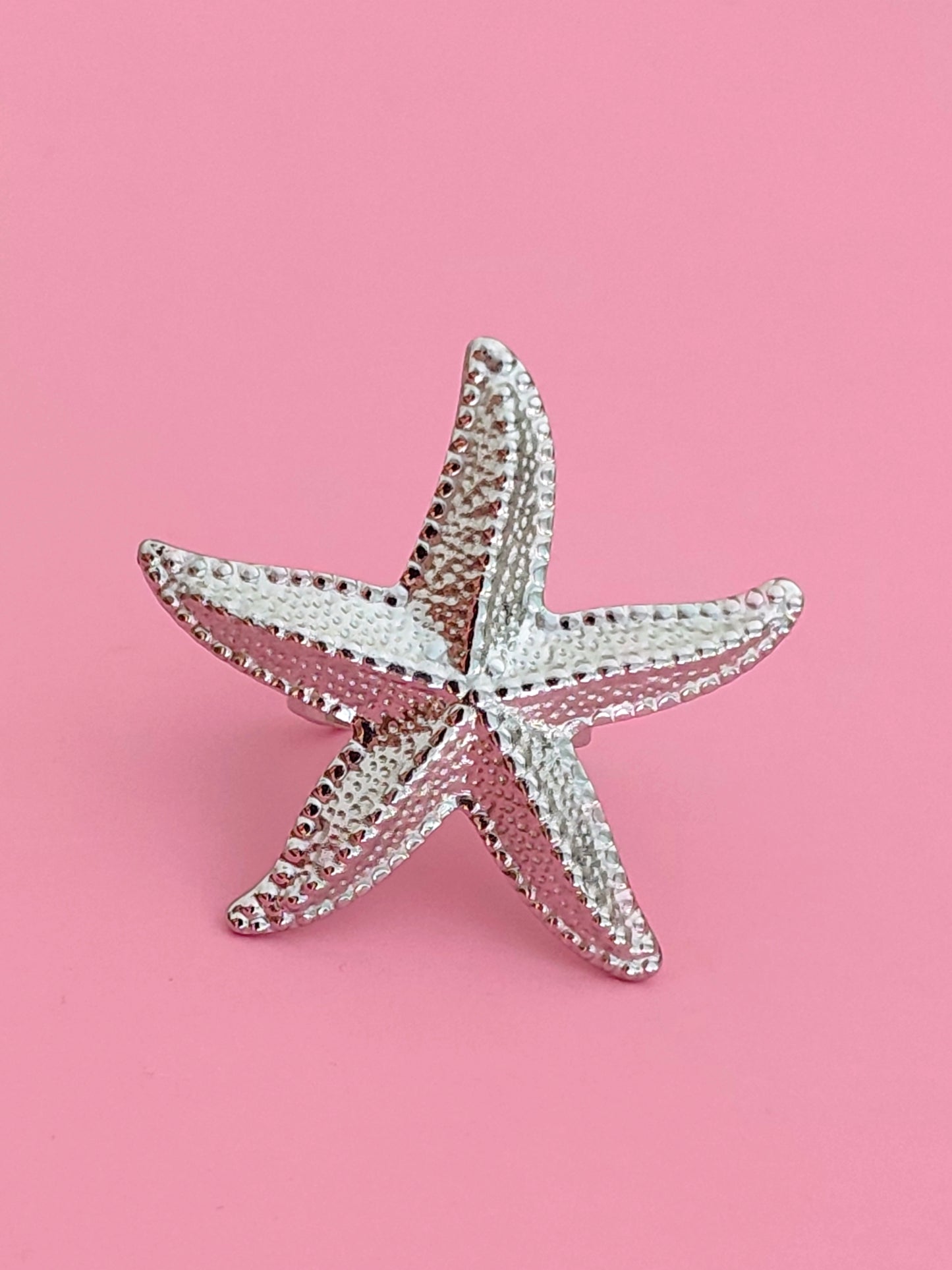 Bague argenté étoile de mer