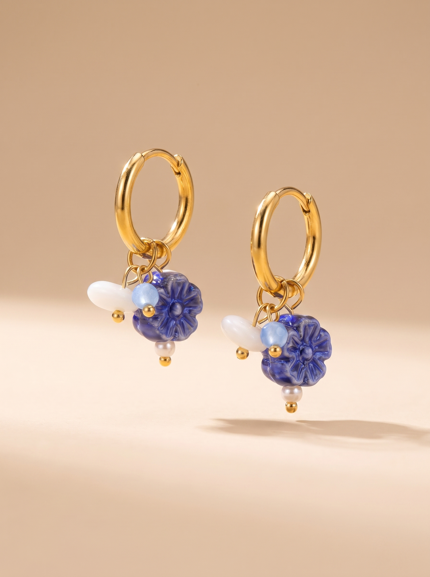 Boucles d'oreilles dorées