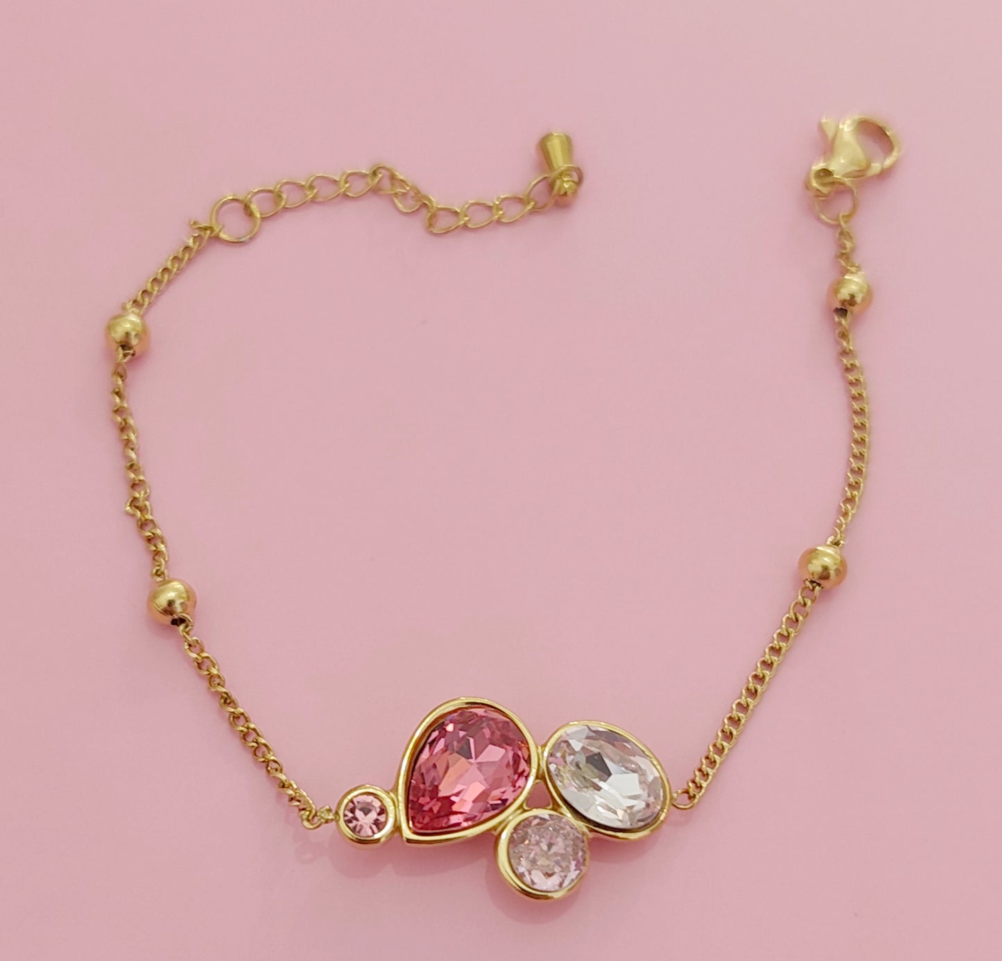 Bracelet doré rose