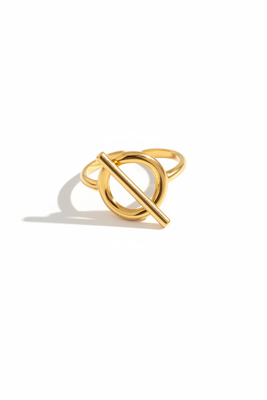 Bague dorée toggle