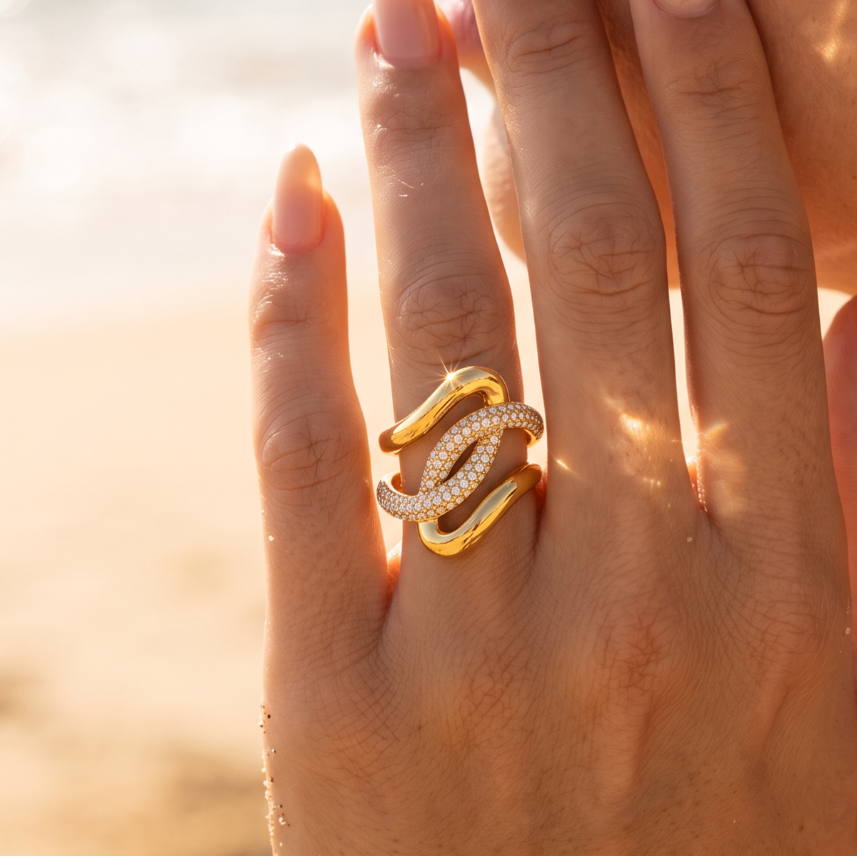 Bague dorée