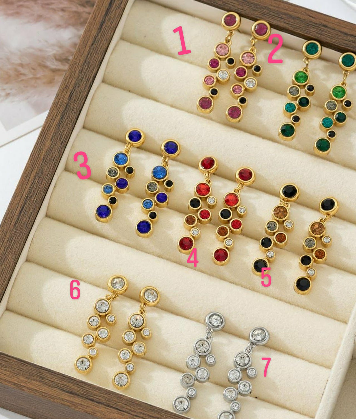 Boucles d'oreilles dorées