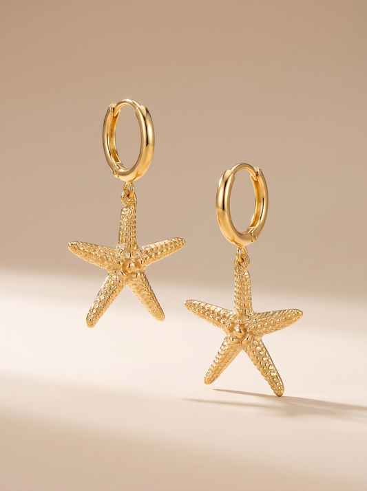 Boucles d'oreilles dorées