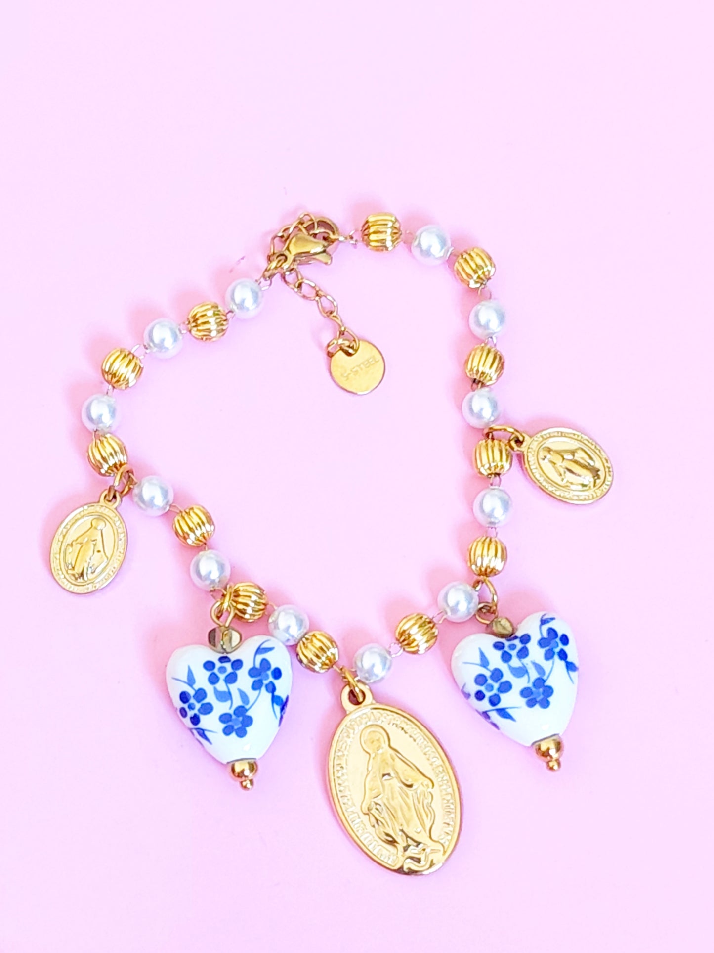 Bracelet doré vierge