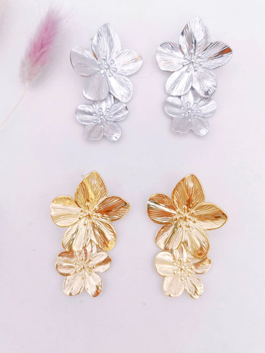 Boucles d'oreilles fleurs