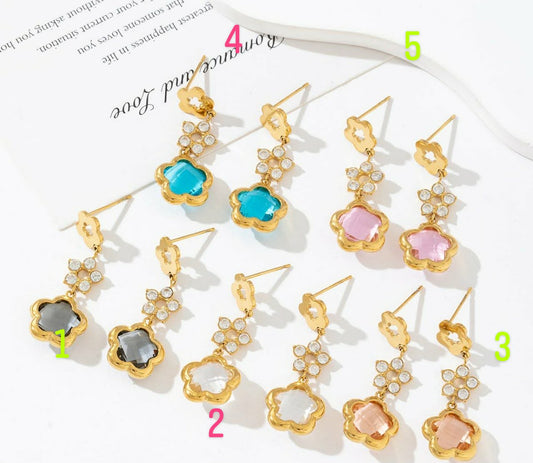 Boucles d'oreilles dorées