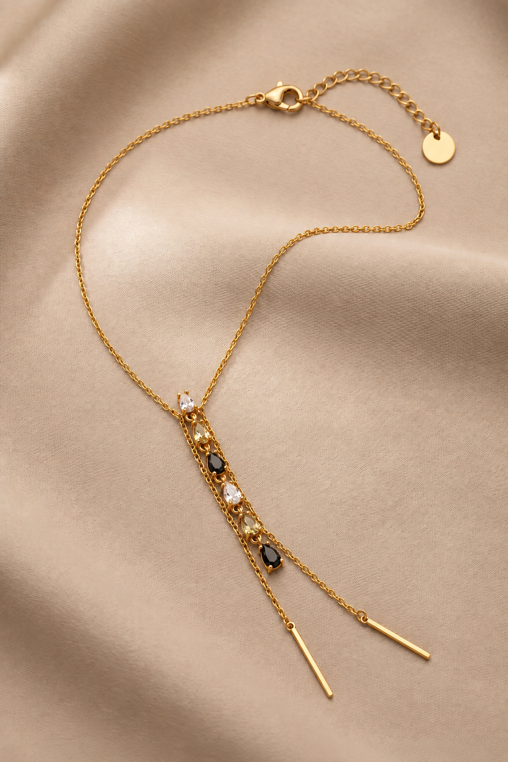 Collier doré Noir