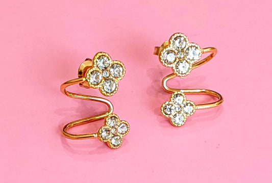 Boucles d'oreilles dorées