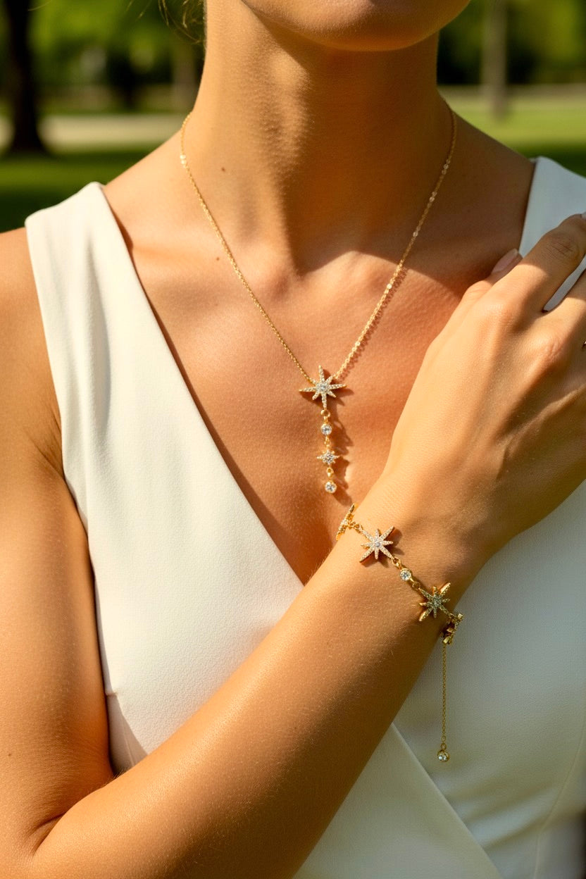 Parure dorée étoiles 💕